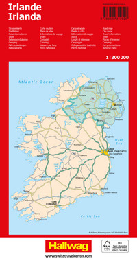 Irlande, carte routière 1:300'000