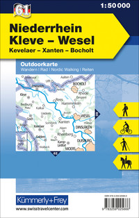 Germany, Lower Rhine, Kleve - Wesel, Nr. 61, Outdoor map 1:50'000