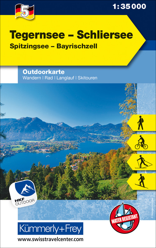 Allemagne, Tegernsee - Schliersee, Nr. 5, Carte outdoor 1:35'000