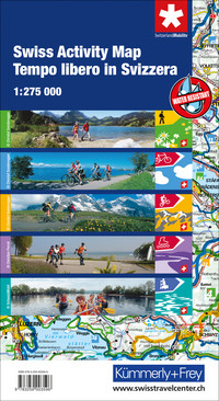 Carte des loisirs Suisse 1:275'000