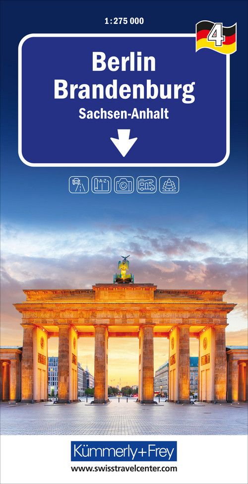 Germany, Berlin Brandenburg, No. 04, Regional Map 1:275,000