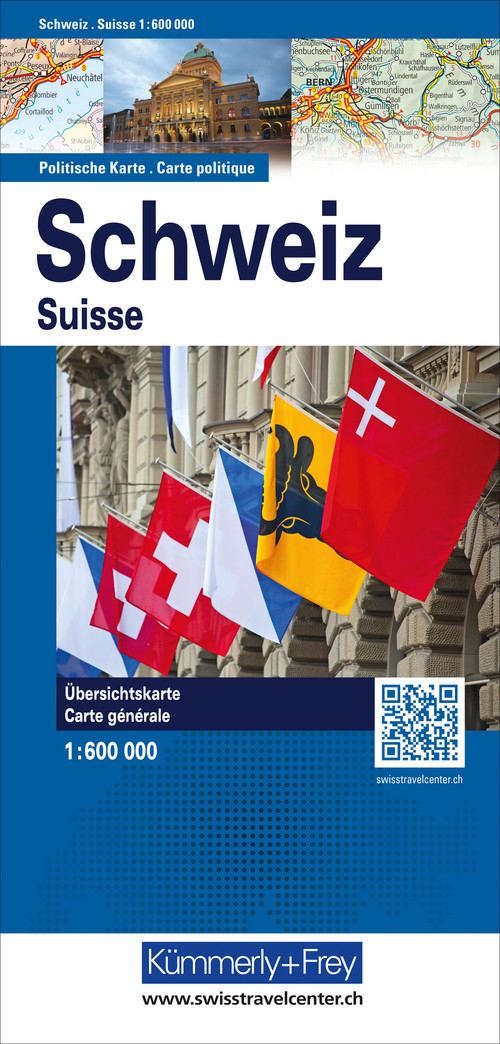 Suisse, carte politique 1:600'000