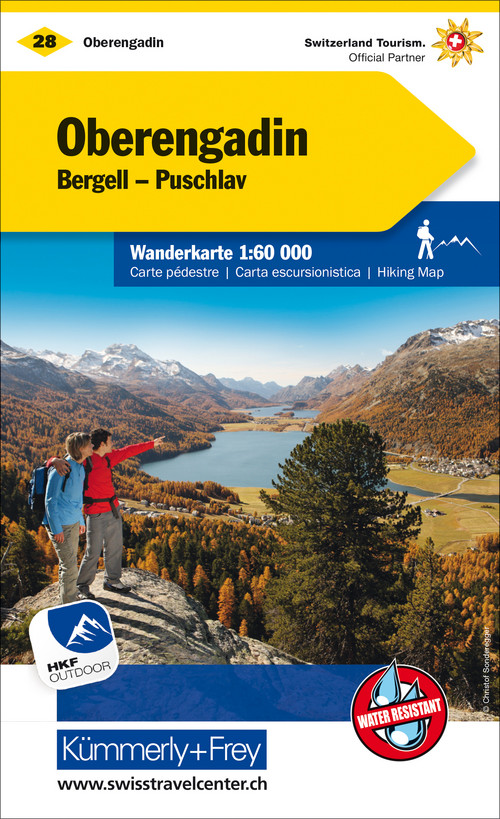 Switzerland, Upper Engadine, No. 28, Hiking map 1:60'000