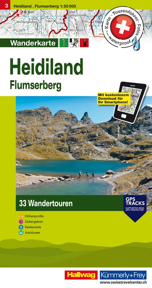 03 Heidiland, Flumserberg 1:50'000 German Edition