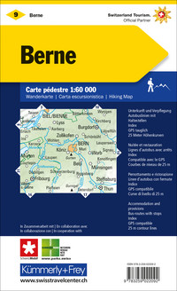Suisse, Berne, No. 09, Carte de Randonnée 1:60'000