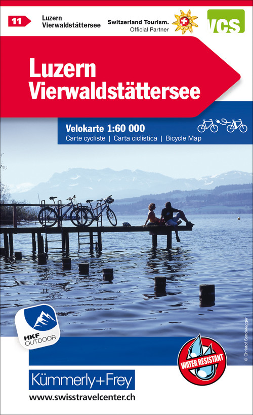 Switzerland, Lucerne, Lake Lucerne, No. 11, Bicycle map 1:60'000